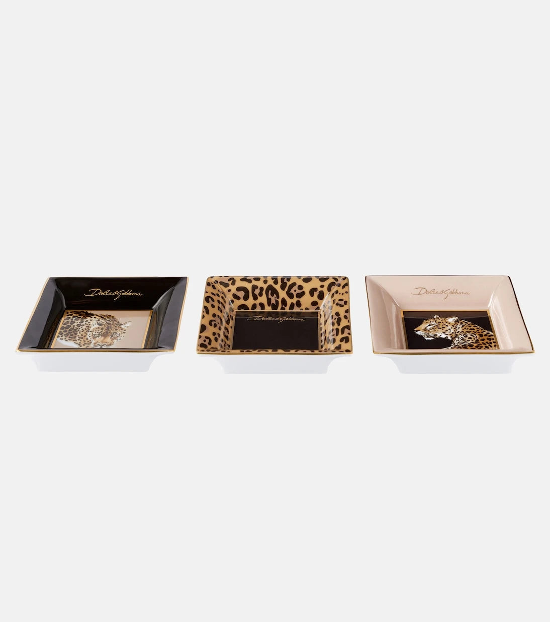 Dolce&Gabbana Casa - Leopardo set of 3 decorative trays