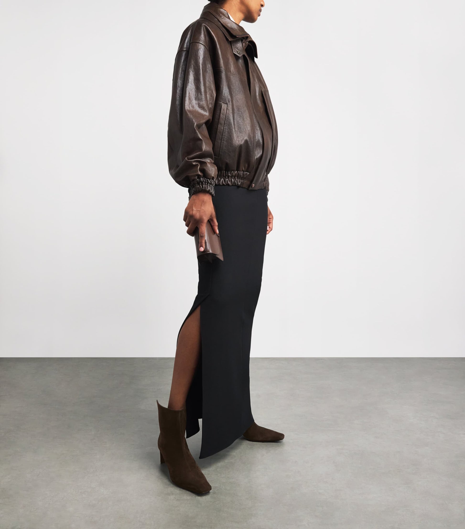 Khaite Brown Suede Ona Ankle Boots 55