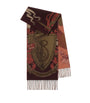 Burberry Red Cashmere EKD Scarf