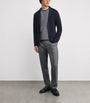 Lardini Navy Virgin Wool Knitted Blazer