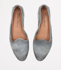 Blue Suede Andrea Loafers