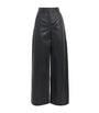 Leather Alana Wide-Leg Trousers