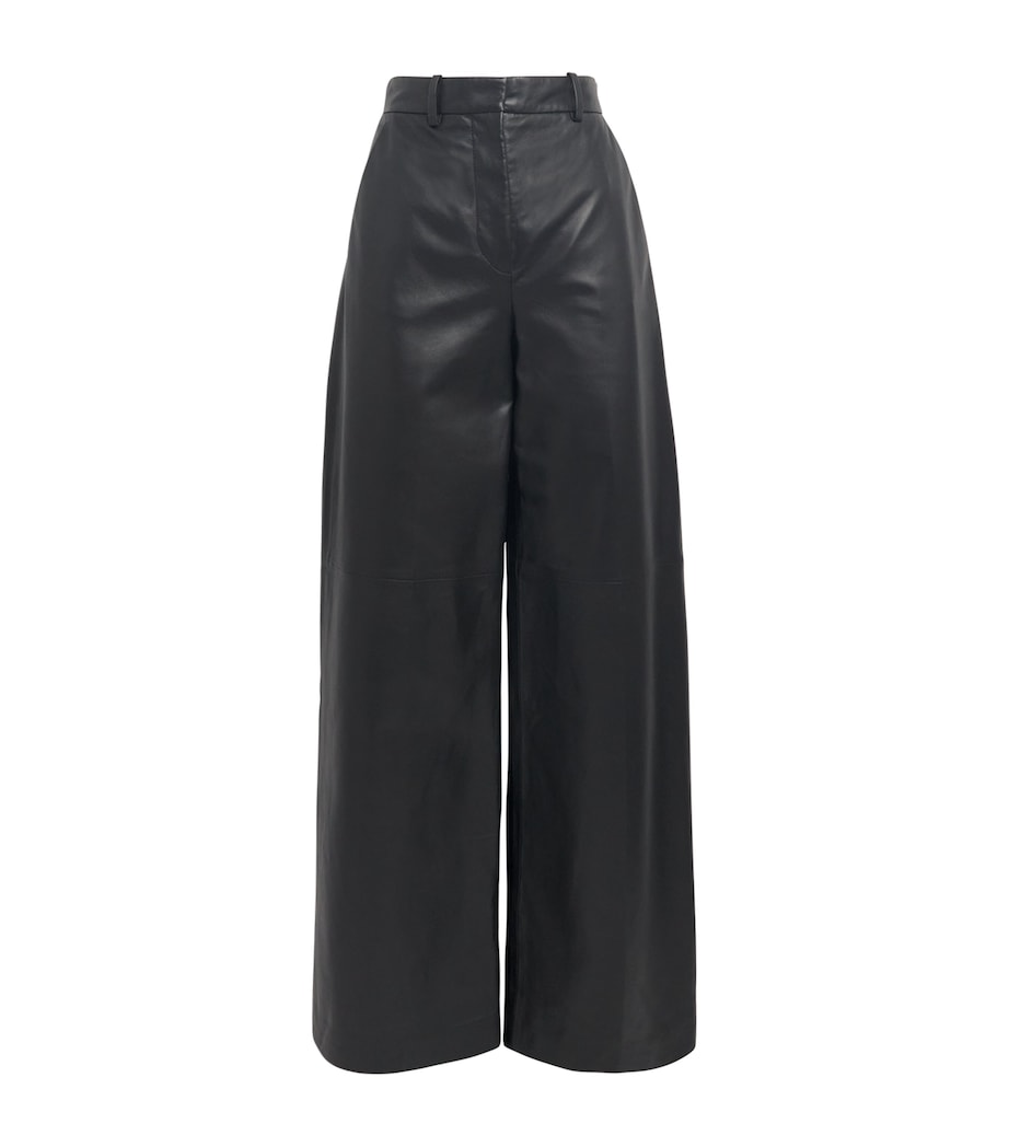 Leather Alana Wide-Leg Trousers