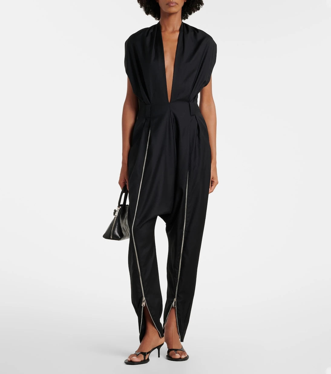 Coperni - Halterneck virgin wool jumpsuit