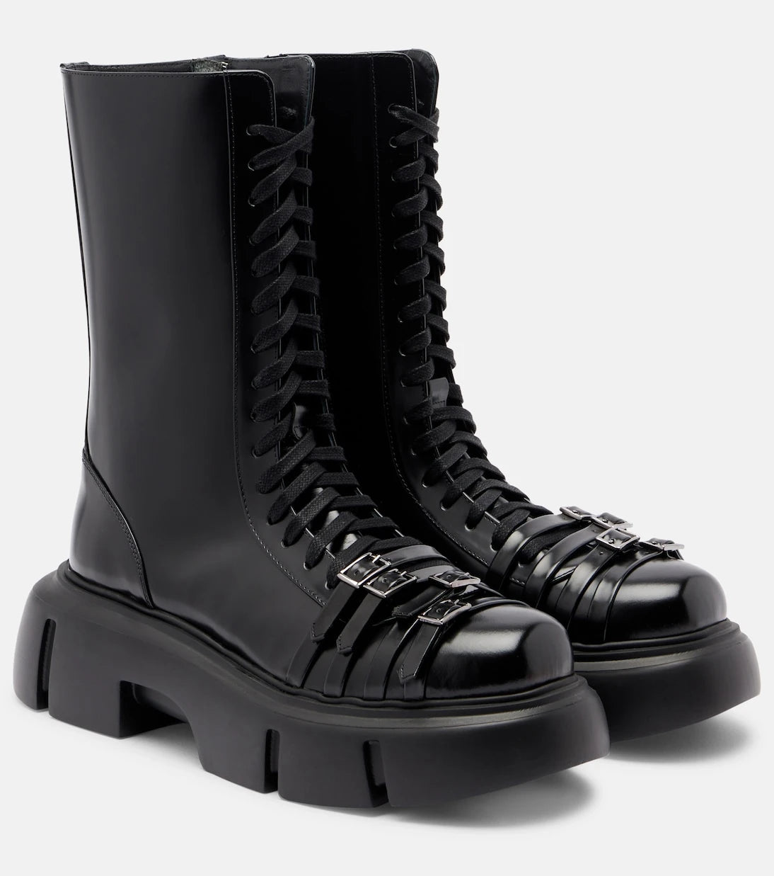 Simone Rocha - Platform leather combat boots