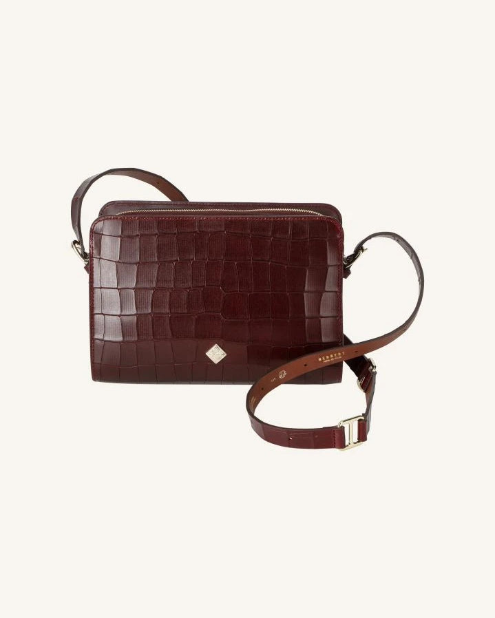 herbert frère soeur - Le New Bea Croco bag | Burgundy