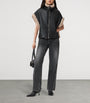 AllSaints Black Reversible Shearling Marlin Gilet