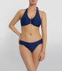 Heidi Klein Navy Textured Fold Over Bikini Bottoms