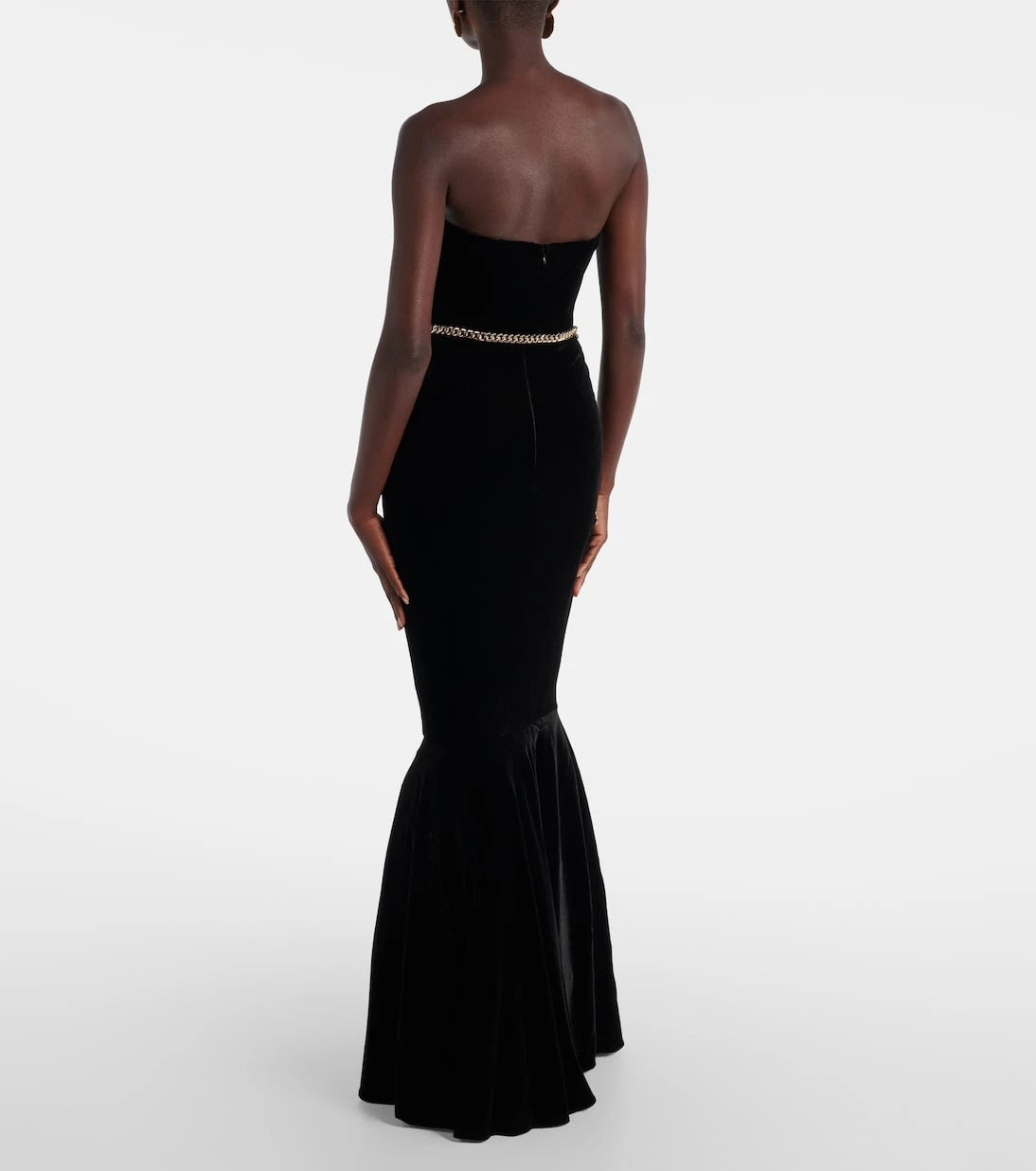 Self-Portrait - Chain-detail corset gown