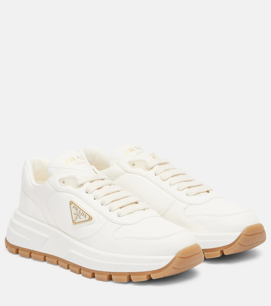Prada - Leather sneakers