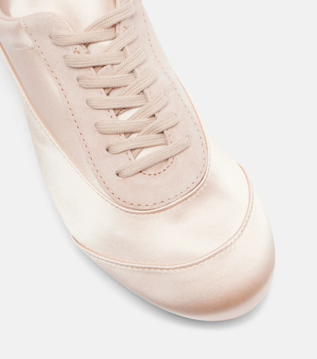 Jil Sander - Floor suede-trimmed satin sneakers