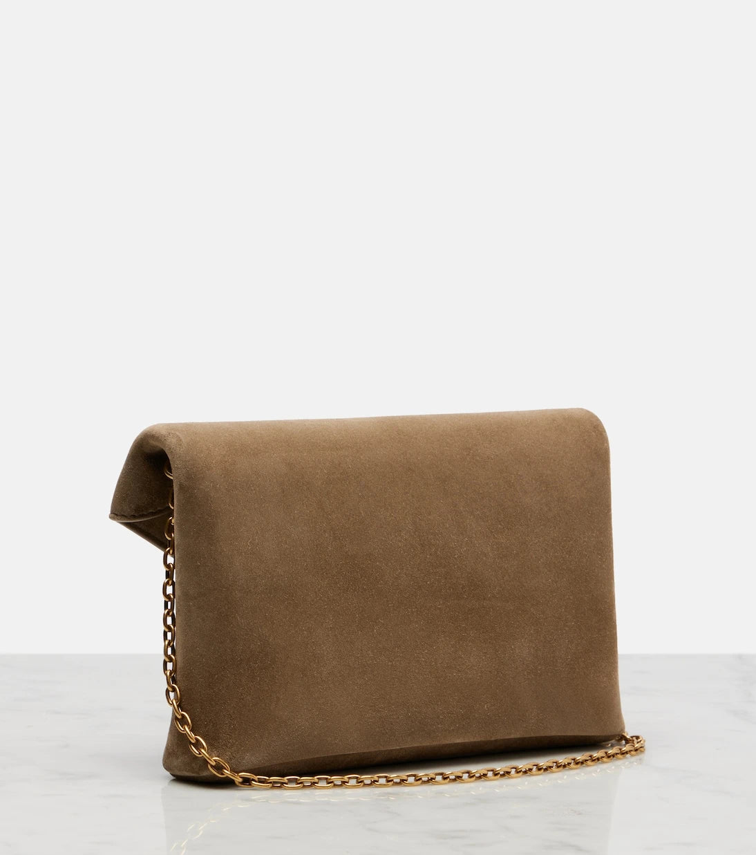 Saint Laurent - Cassandre Small suede clutch