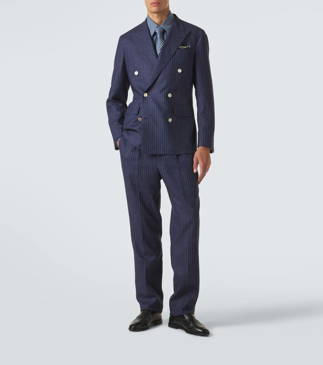 Dunhill - Striped linen tapered pants