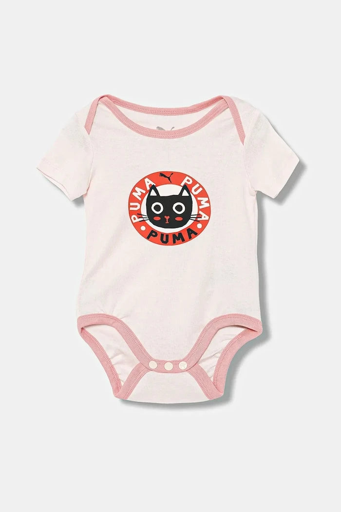 Puma MINICATS Newborn 2'li Grafik Bebek Bodi Seti INF