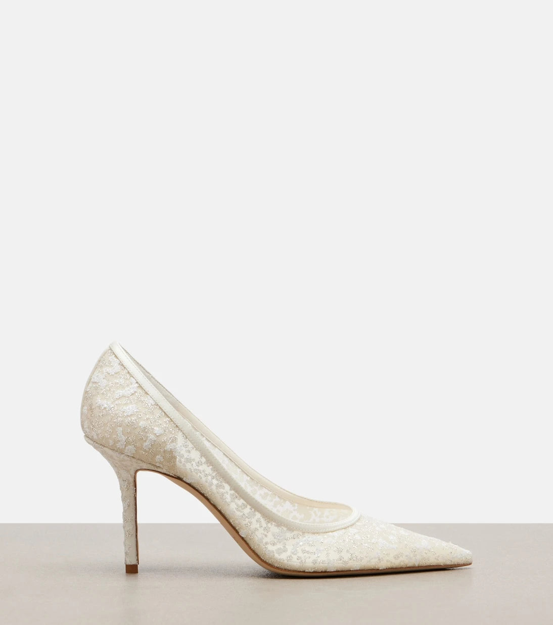Jimmy Choo - Love embroidered tulle pumps