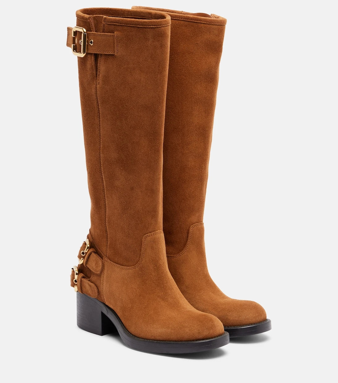 Chloé - Dakota suede biker boots