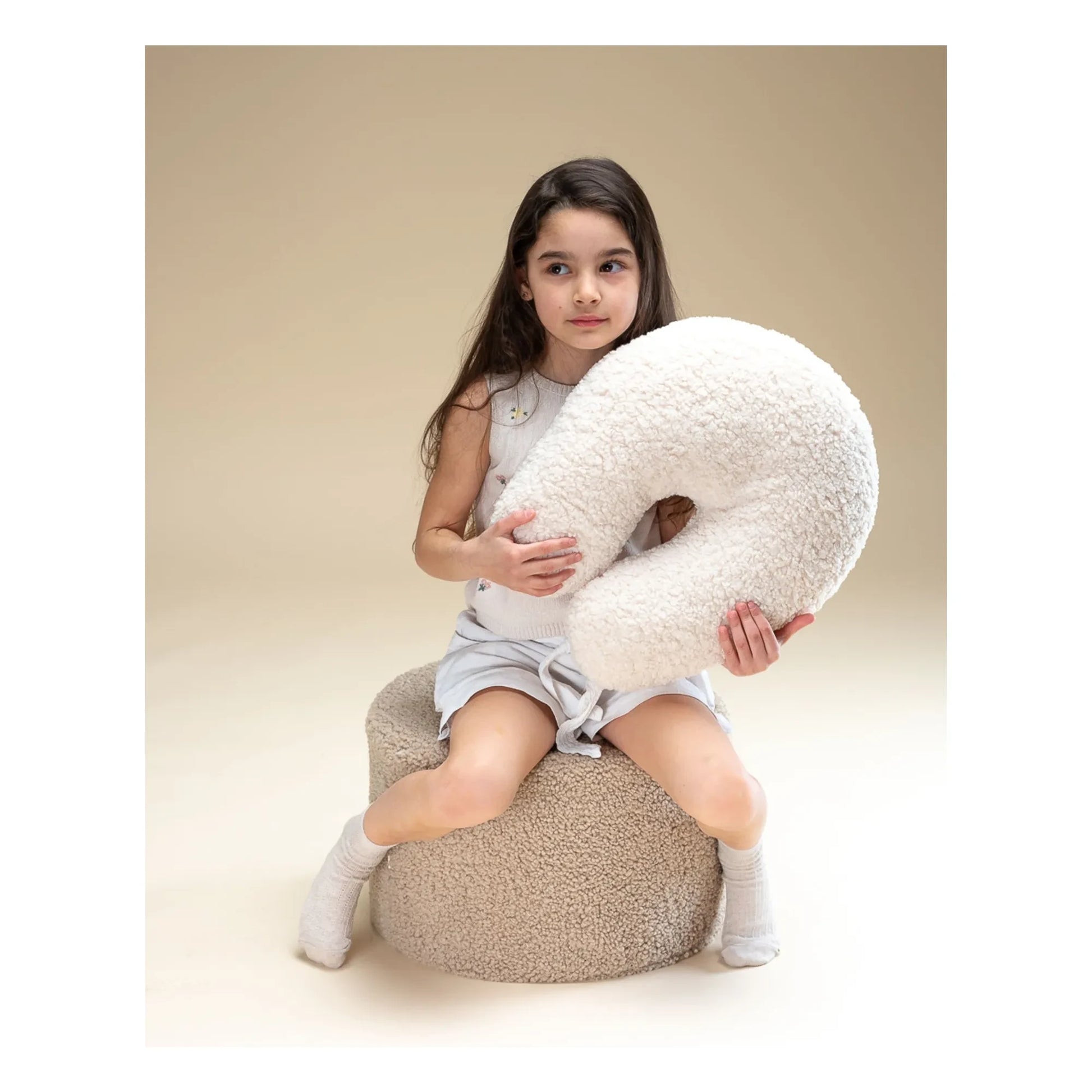 Wigiwama - Teddy pouffe | Beige