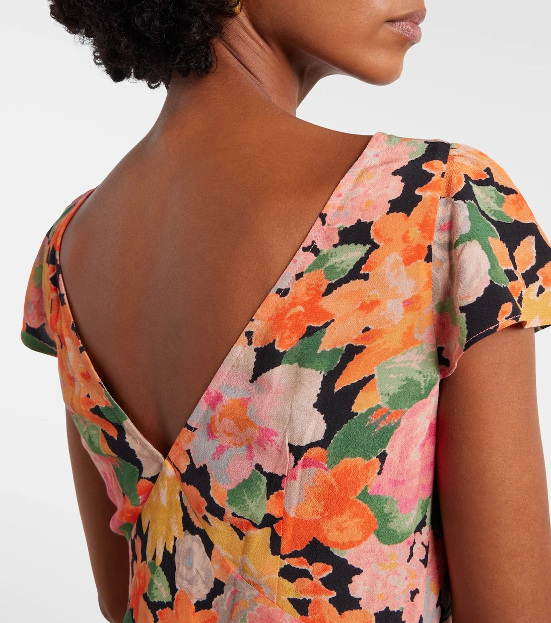 Rixo - Cathy floral crêpe midi dress