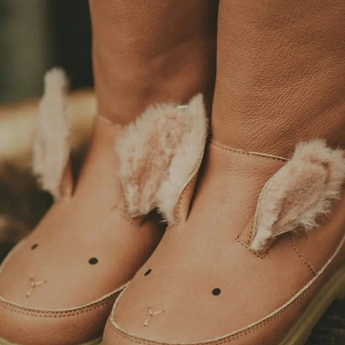 Donsje Wadudu Exclusive Boots Fluffy Bunny Çocuk Deri Kışlık Botlar