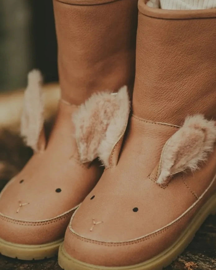 Детски кожени зимни обувки Donsje Wadudu Exclusive Boots Fluffy Bunny