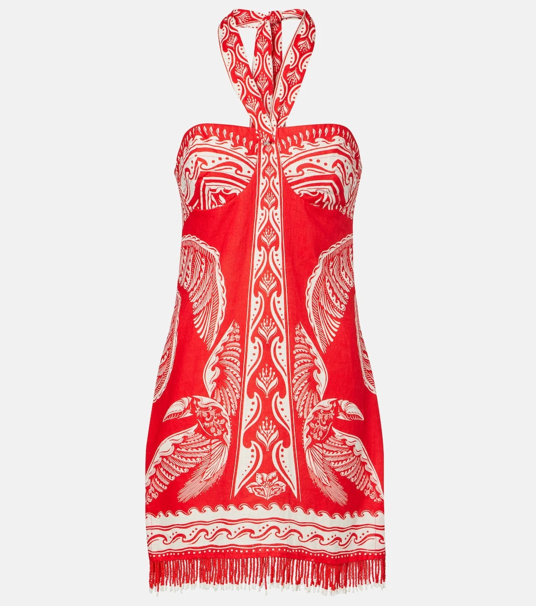 Farm Rio - Majestic Coconut Tree linen minidress