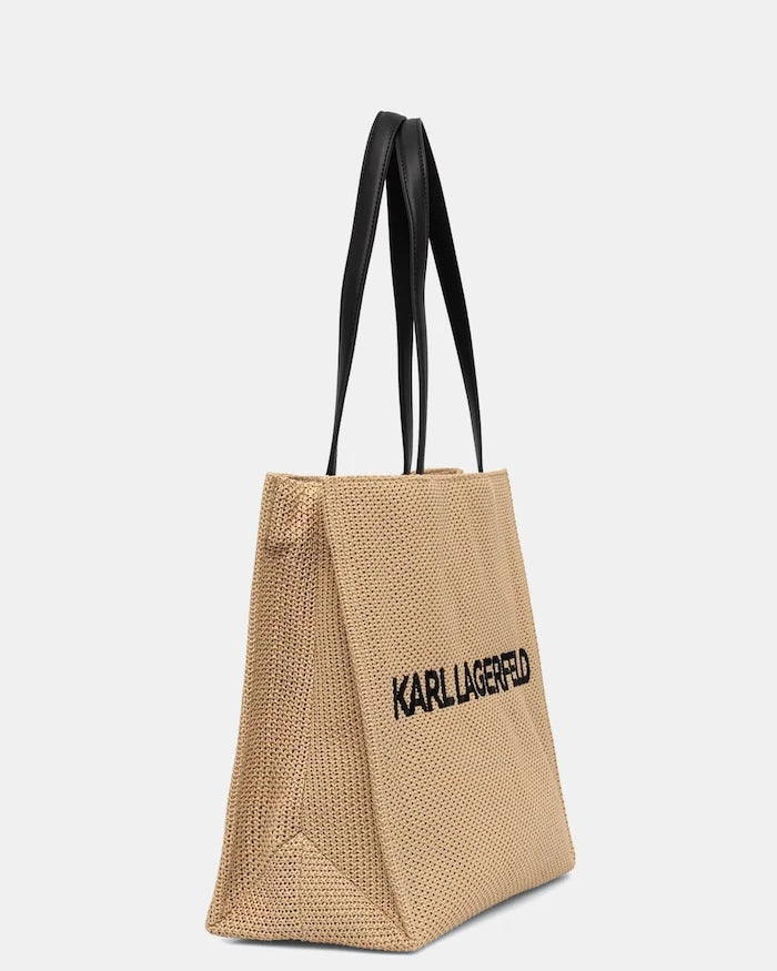 Karl Lagerfeld örme kumaştan kadın tote çanta K/ESSENTIAL