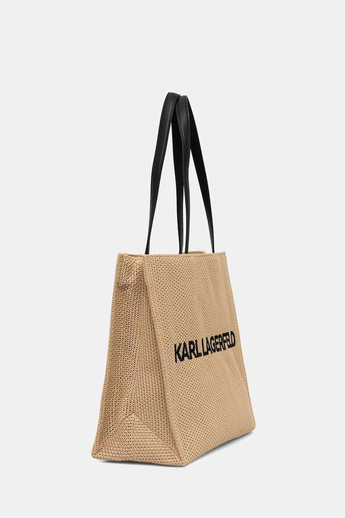 Karl Lagerfeld örme kumaştan kadın tote çanta K/ESSENTIAL