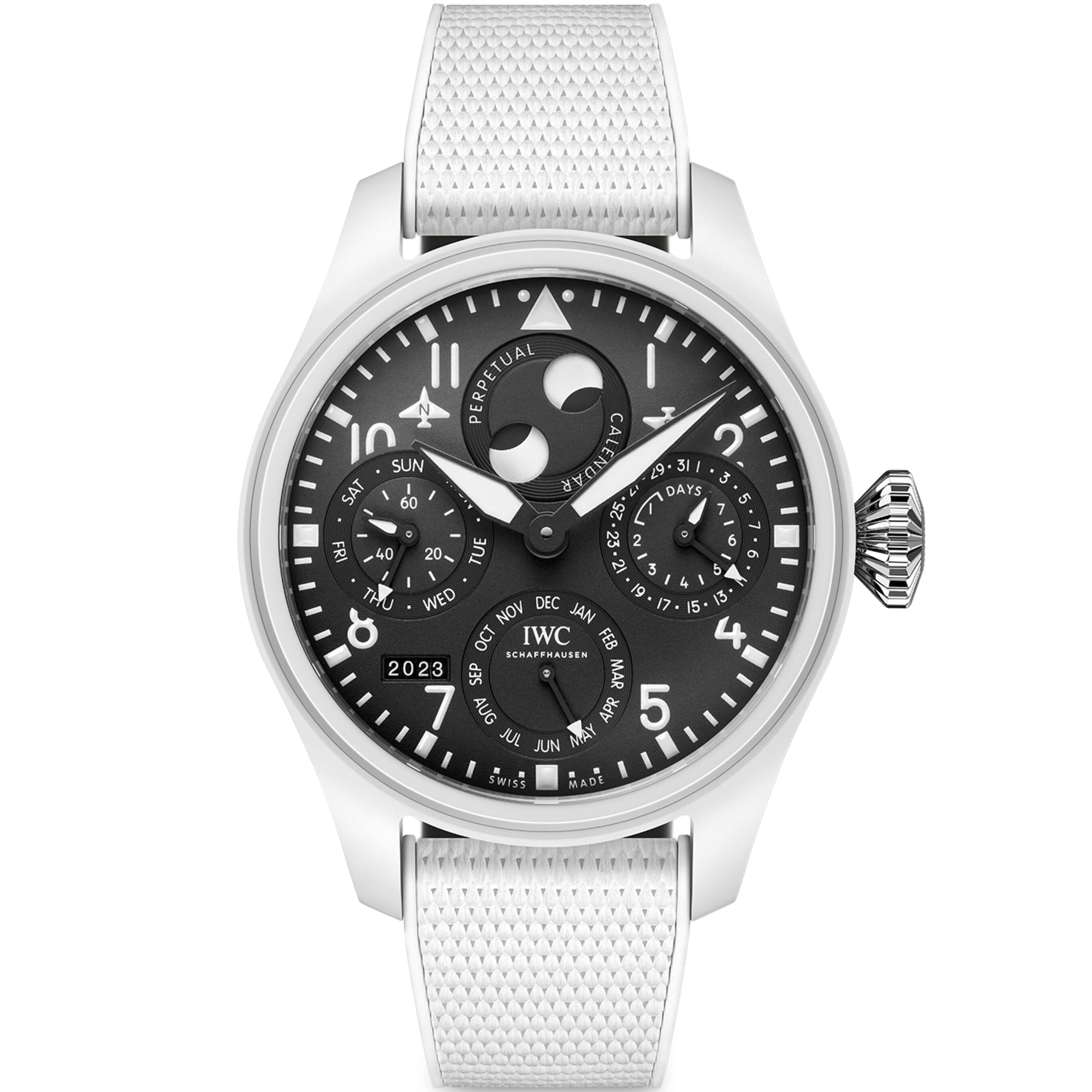 Ceramic Big Pilot's TOP GUN Perpetual Calendar Lake Tahoe Watch 47mm