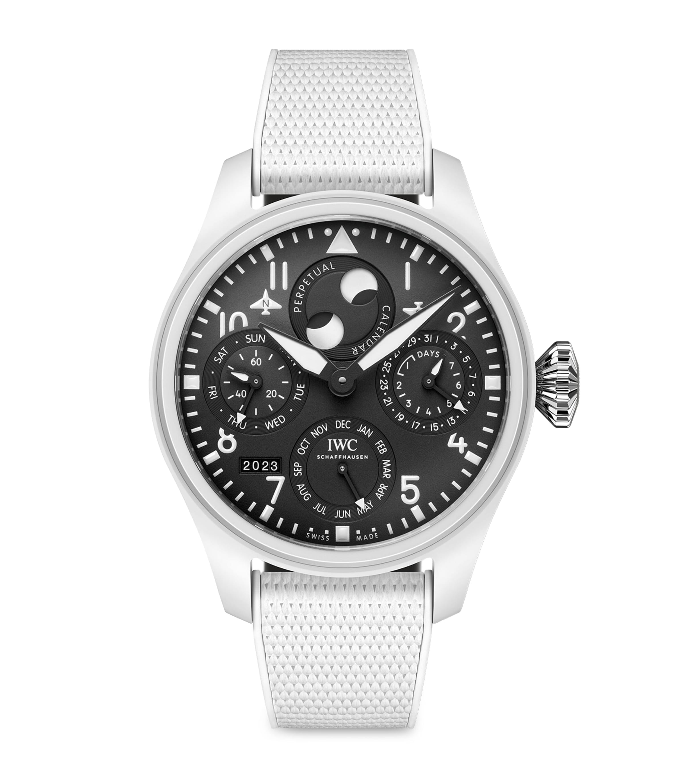 Ceramic Big Pilot's TOP GUN Perpetual Calendar Lake Tahoe Watch 47mm