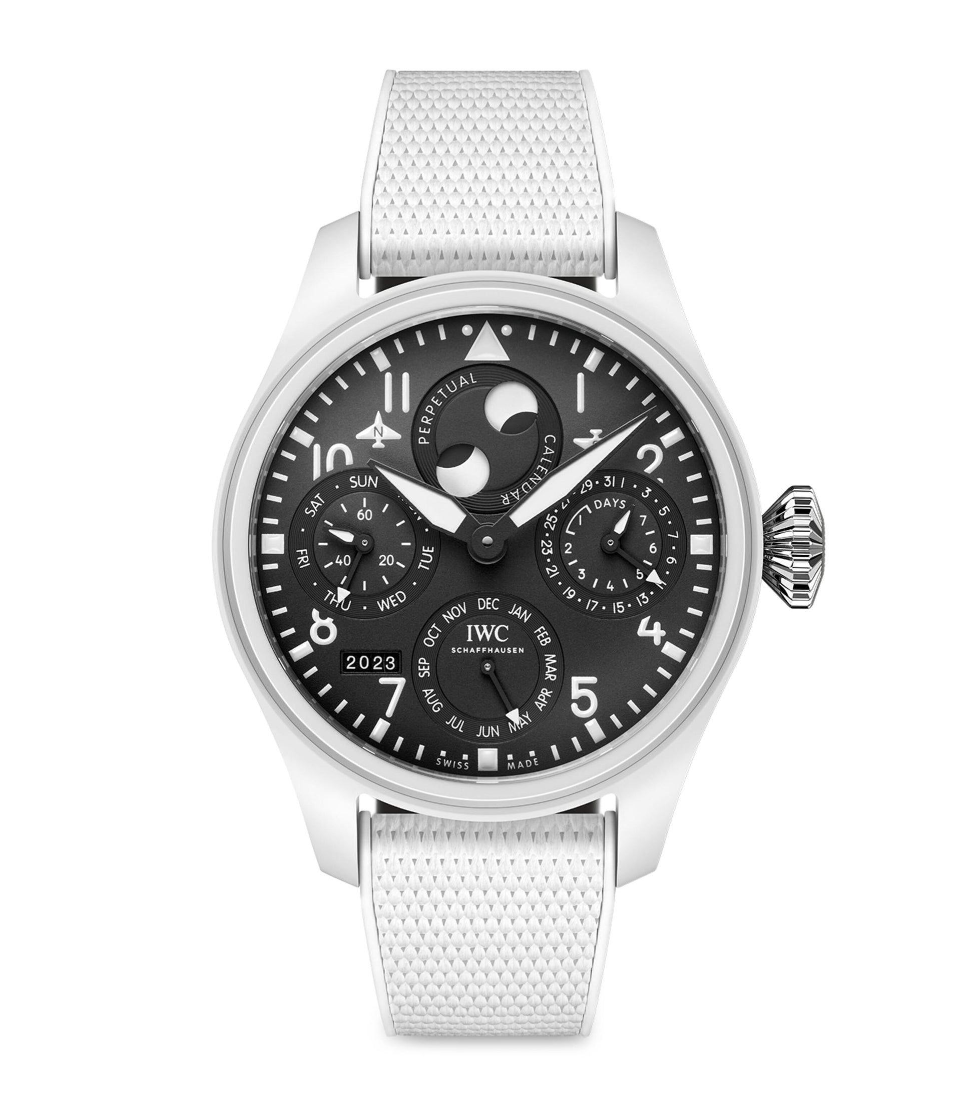 Ceramic Big Pilot's TOP GUN Perpetual Calendar Lake Tahoe Watch 47mm