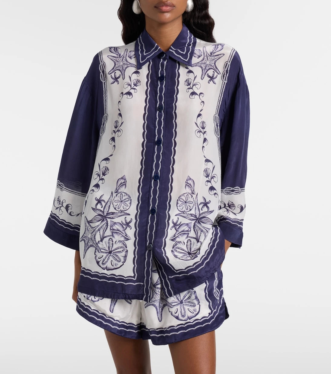 Farm Rio - Coast Scarf floral shirt