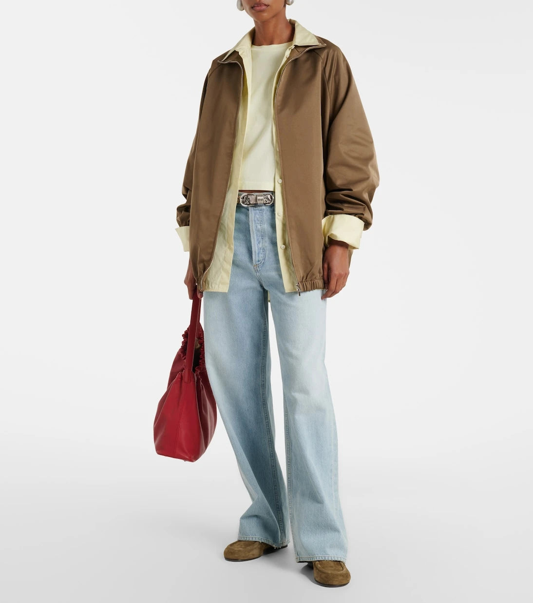 Agolde - Adine cropped cotton jersey T-shirt