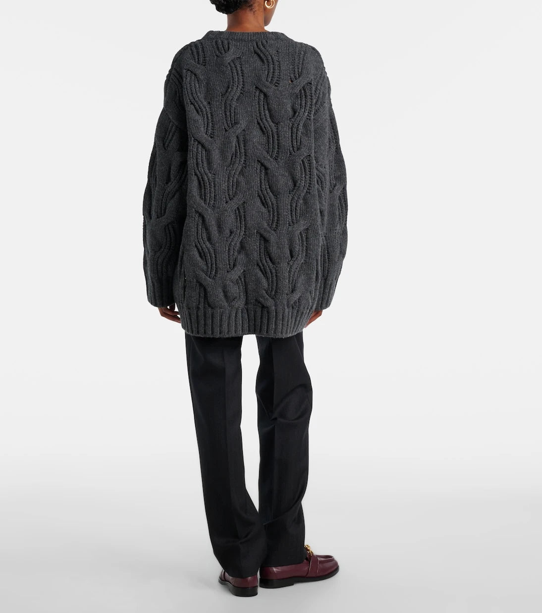 Bottega Veneta - Saç Örgülü Yün Kazak