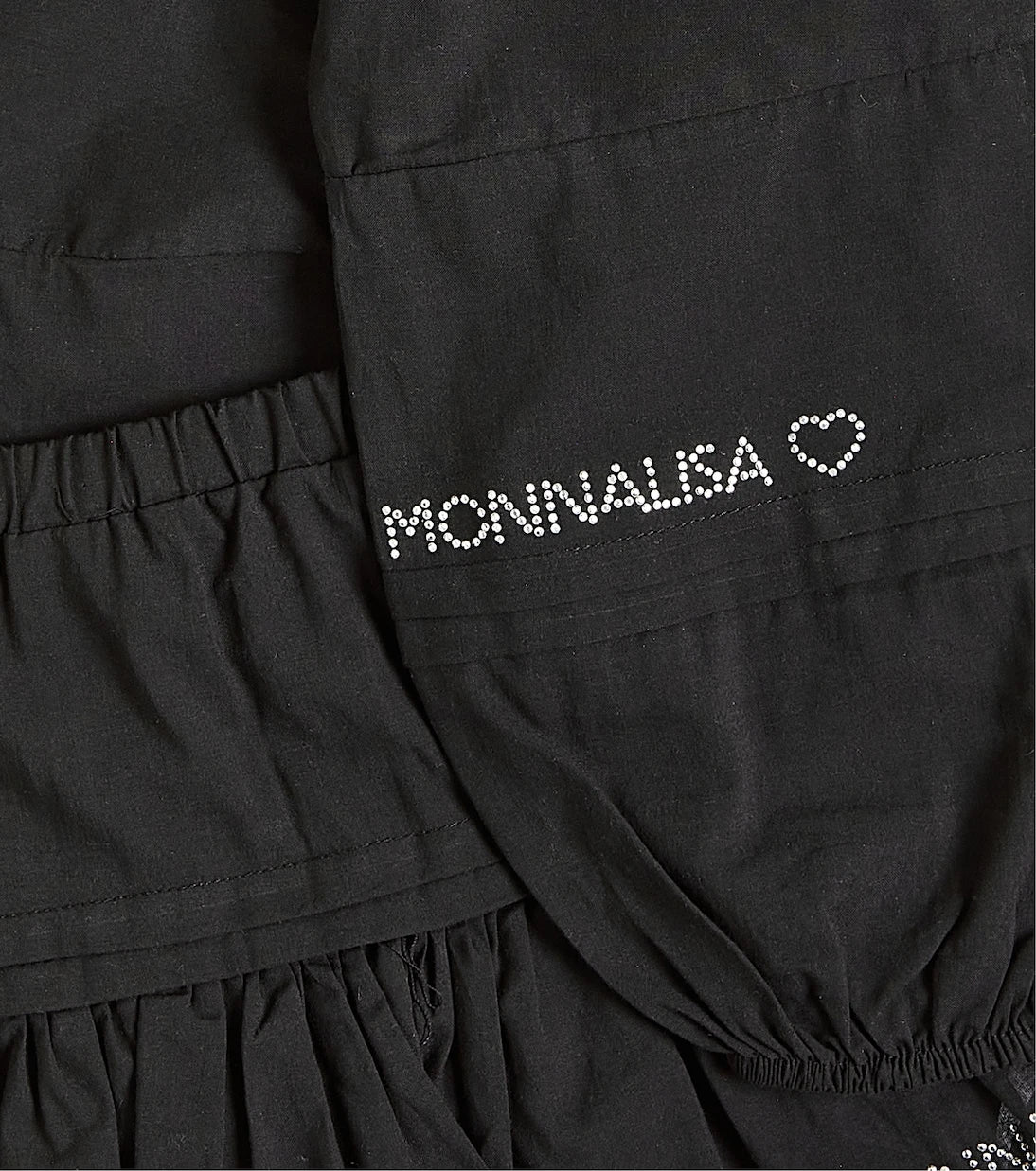 Monnalisa - طقم من توب وتنورة قطنية