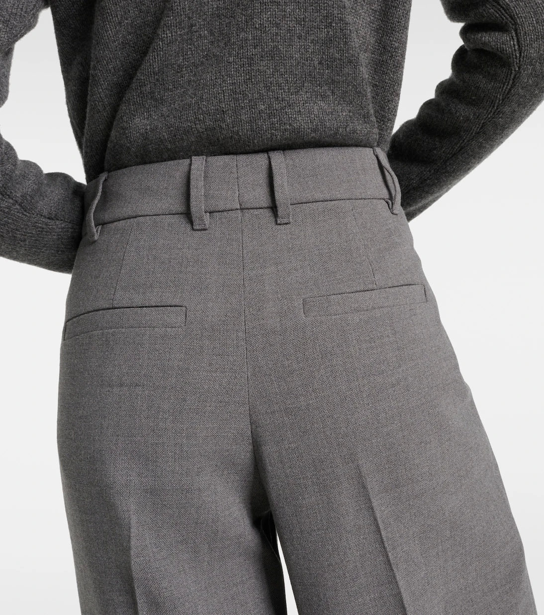Brunello Cucinelli - Wool wide-leg pants