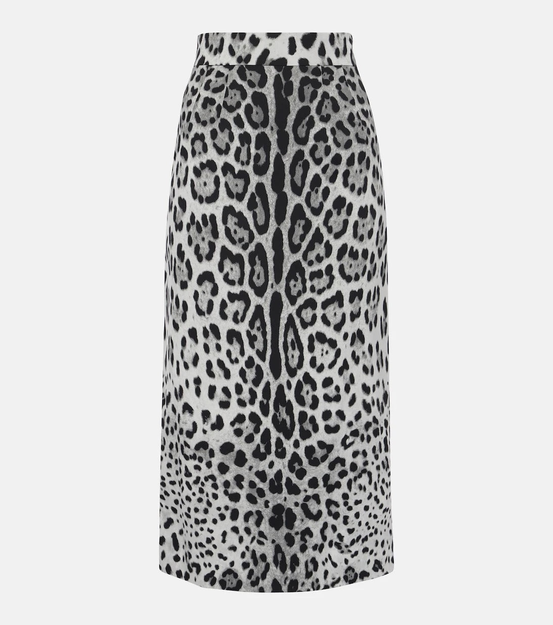 Dolce&Gabbana - Leopard-print silk-blend pencil skirt