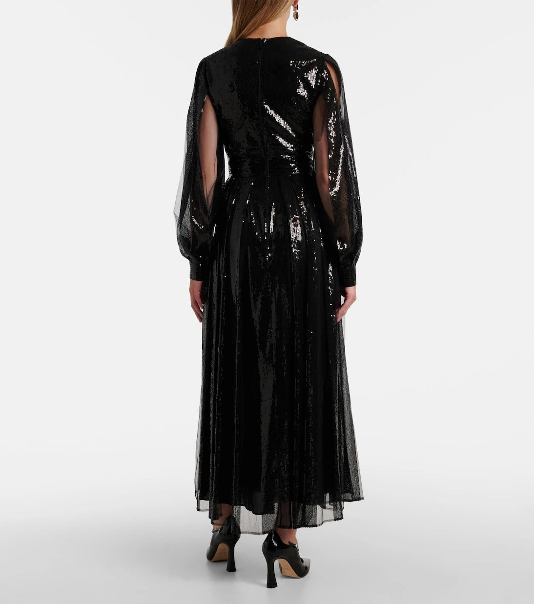 Elie Saab - Sequined tulle maxi dress