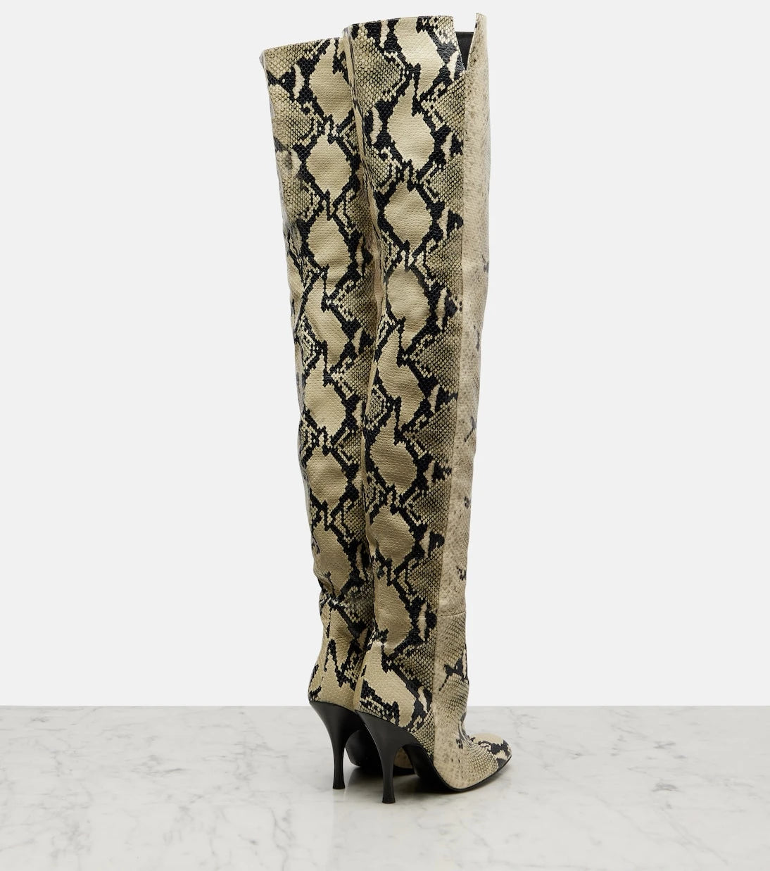Khaite - Colt 100 leather over-the-knee boots