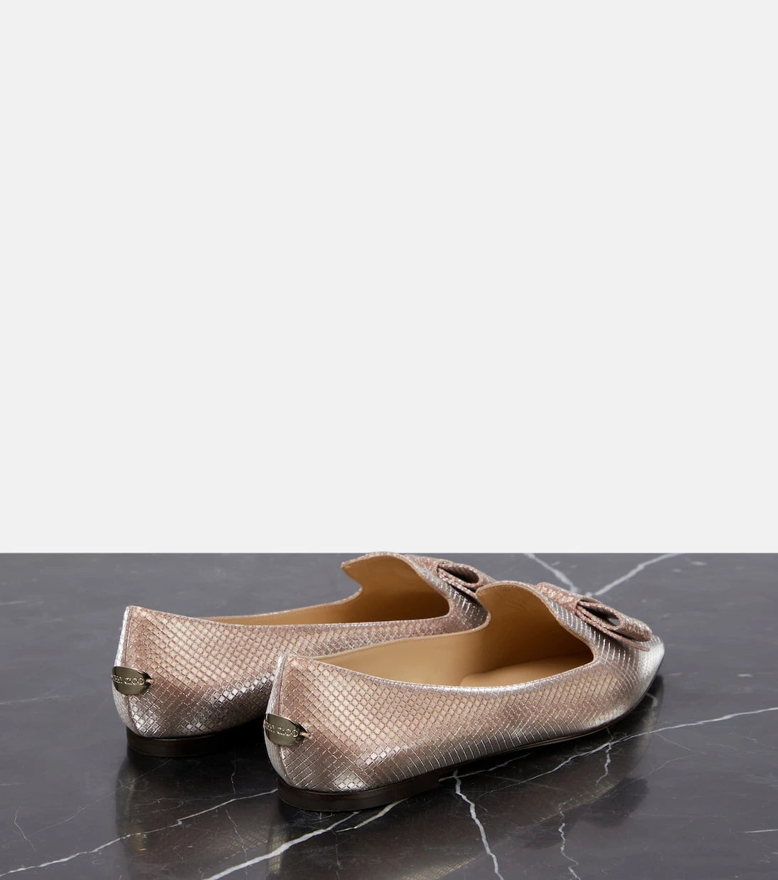 Jimmy Choo - Gala bow-embellished ballet flats