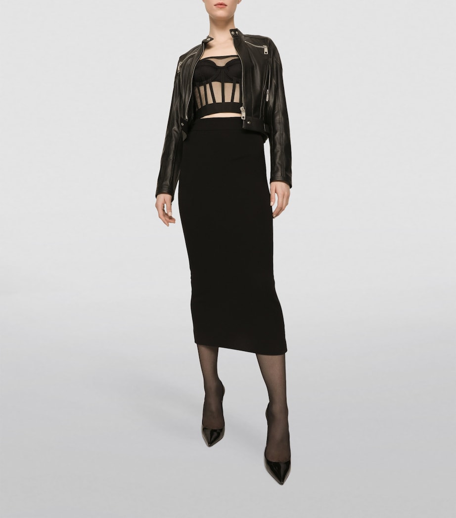 Dolce & Gabbana Multi Leather Biker Jacket