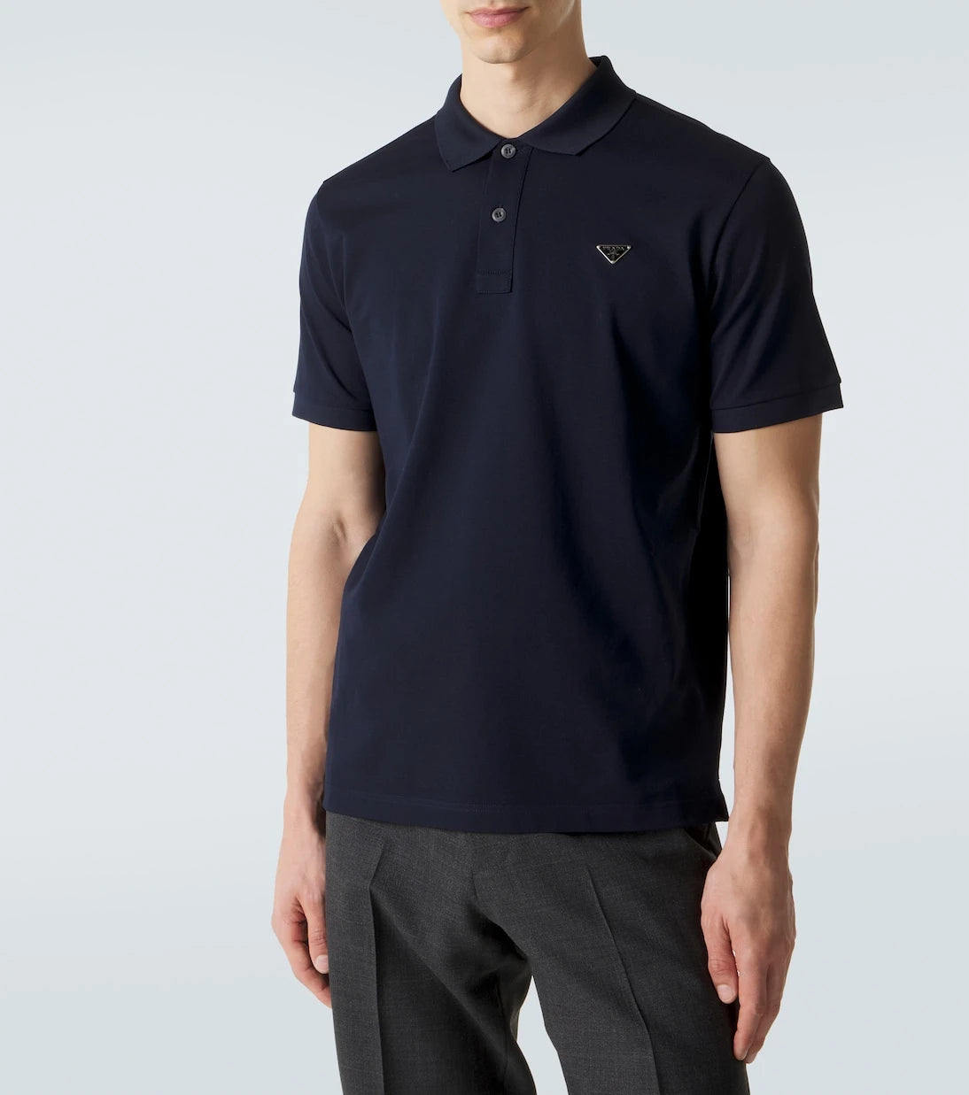 Prada - Cotton piqué polo shirt