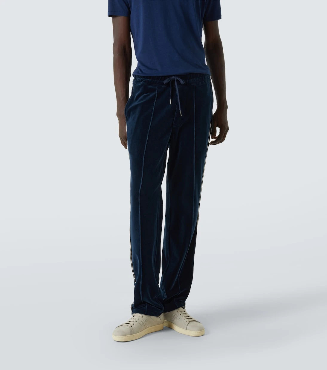 Tom Ford - Cotton-blend velour track pants