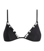Black Beaded Baci Bikini Top