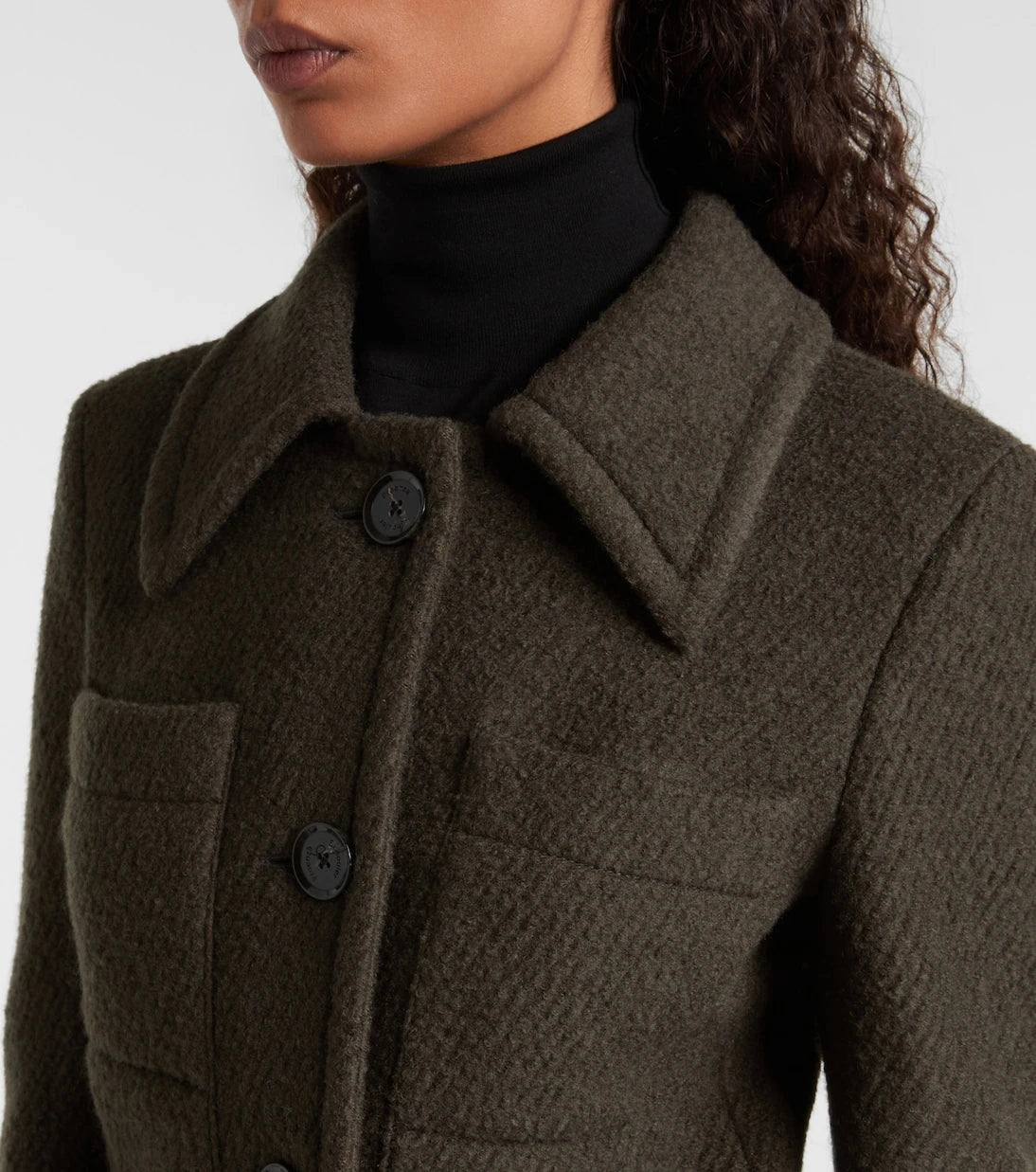 Proenza Schouler - Kinsley wool-blend twill bouclé jacket