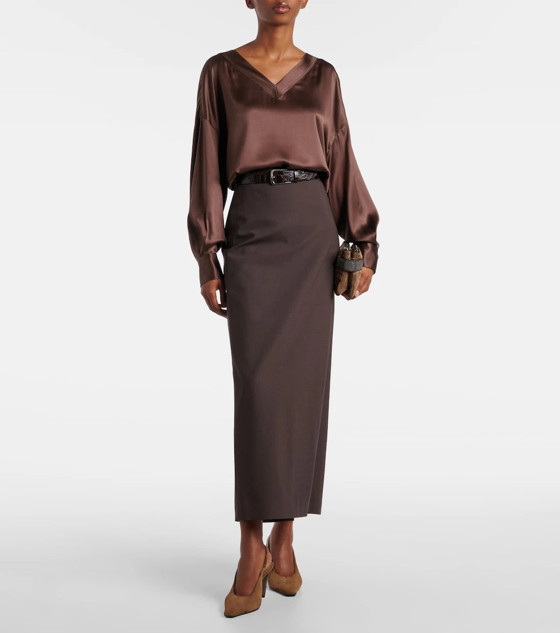 Brunello Cucinelli - Silk satin blouse