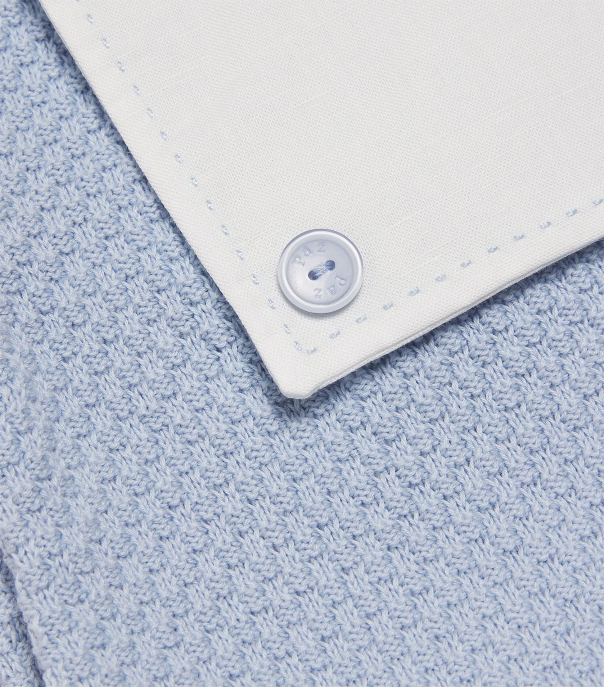 Paz Rodriguez Cotton Knitted Espuma Playsuit (1-24 Months)