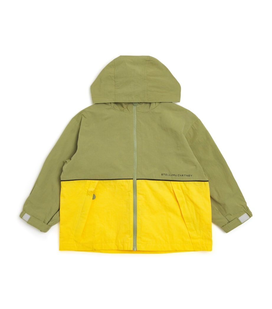 Stella McCartney Kids Colour Block Hooded Raincoat (3-14 Years)