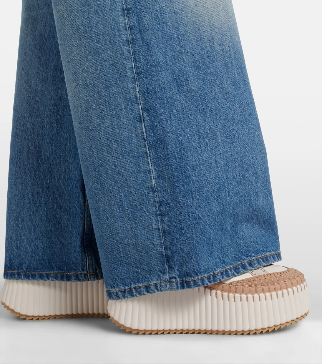 Chloé - Nama leather platform sneakers