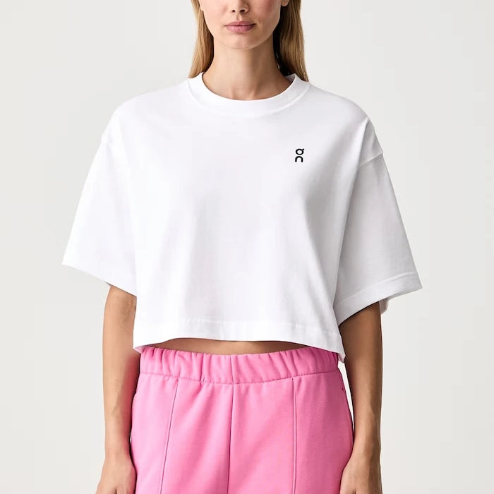 On Pamuklu Kadın Kısa Crop Top Club Boxy