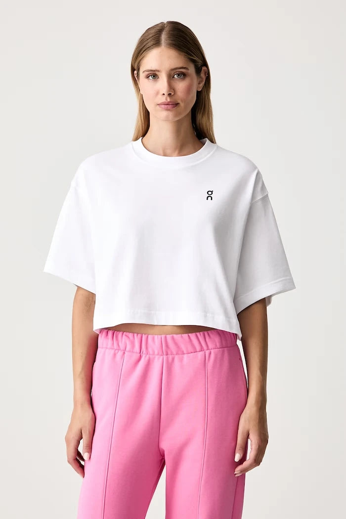 On Pamuklu Kadın Kısa Crop Top Club Boxy